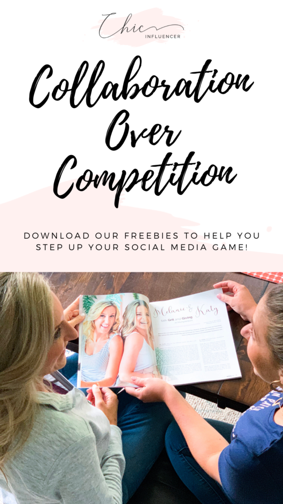 You can go far alone, but you can change the world with collaboration when you bring your gifts together. If you are a business owner looking to expand outside of your own business bubble let’s chat about the power of connecting to amazing business owners. Click to read our full post about collaboration over competition. Repin and download our freebies to help you step up your social media game! #chicinfluencer #socialmedia #goalorientedmindset #socialmarketing #girlboss #homebiztips