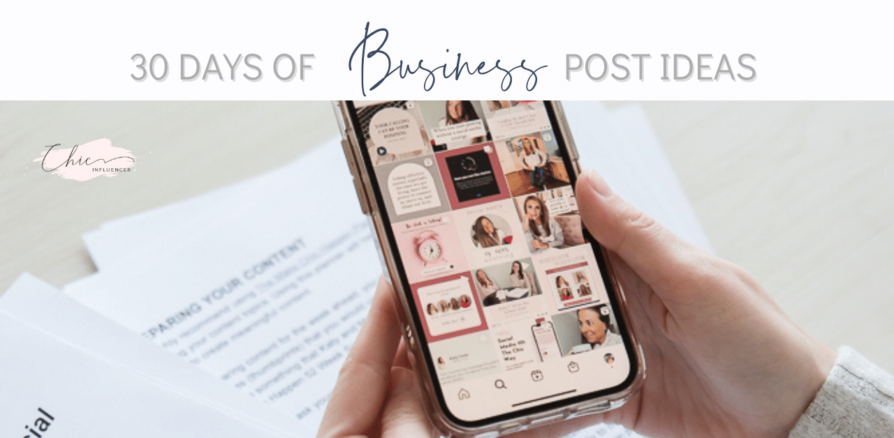 30 Days of Direct Sales Business Post Ideas